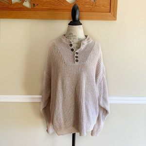 Eddie Bauer Loose Fit Button Sweater